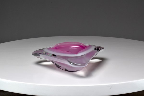 Murano Sommerso Ashtray by Venetria Oball, 1980s-GXL-1281313