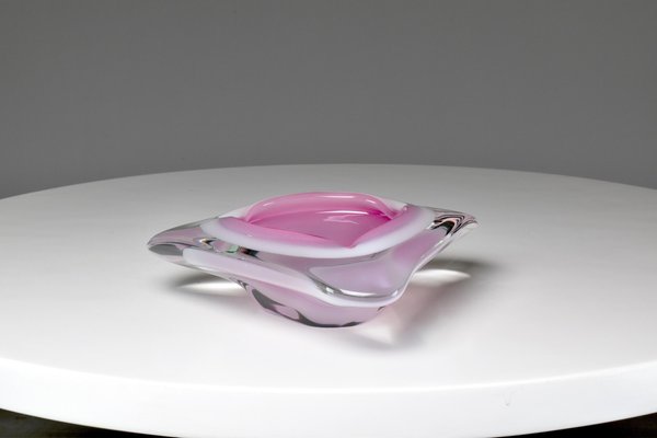 Murano Sommerso Ashtray by Venetria Oball, 1980s-GXL-1281313