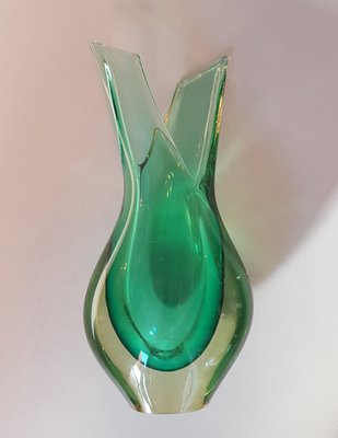 Murano Sommerso Glass Vase, 1950s-QDP-838544