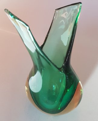 Murano Sommerso Glass Vase, 1950s-QDP-838544