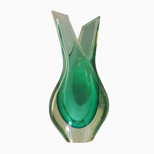 Murano Sommerso Glass Vase, 1950s-QDP-838544