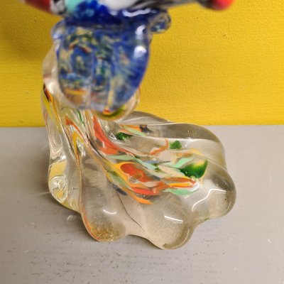 Murano Style Glass Fish on Pedestal, 1980s-VHW-1794641