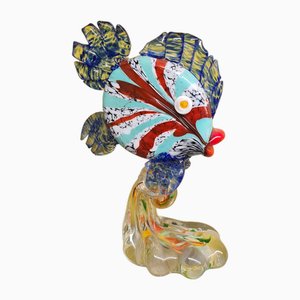 Murano Style Glass Fish on Pedestal, 1980s-VHW-1794641