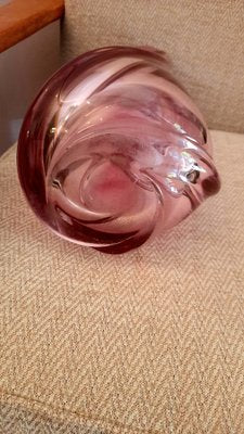 Murano Swirl Pink Vase in Murano Glass, 1970s-EAI-1703338