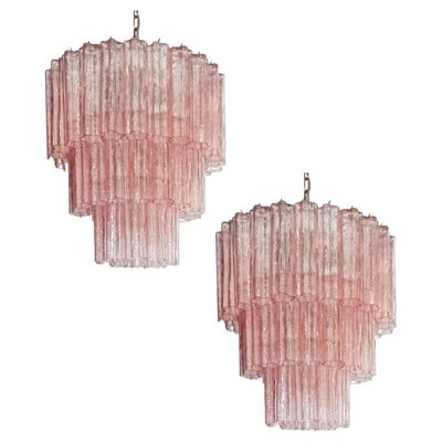 Murano Tronchi Chandeliers in the Style of Toni Zuccheri for Venini, Set of 2-OVO-1235325