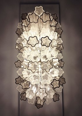 Murano Tube Chandelier with 62 Transparent and Smoked Glass, 1982-FHZ-695992