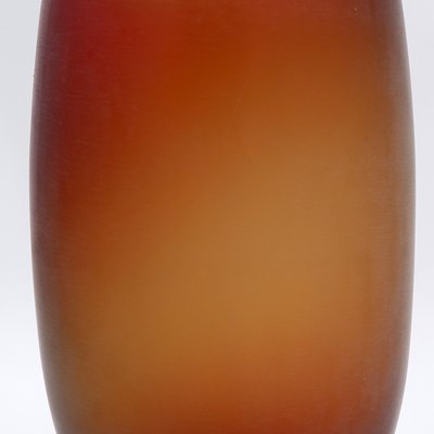 Murano Vase in Frosted Glass in Amber Brown-NYF-2019214