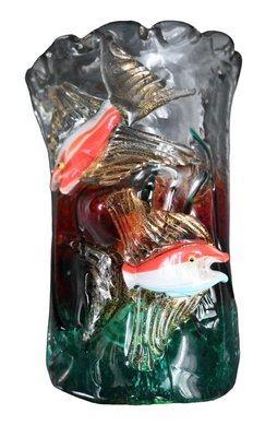 Murano Wall Lamp by Alfredo Barbini for Made Murano Glass, Set of 2-RIK-1770847