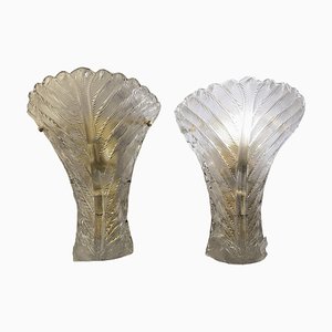 Murano Wall Lamps, 1980s, Set of 2-DX-1731745