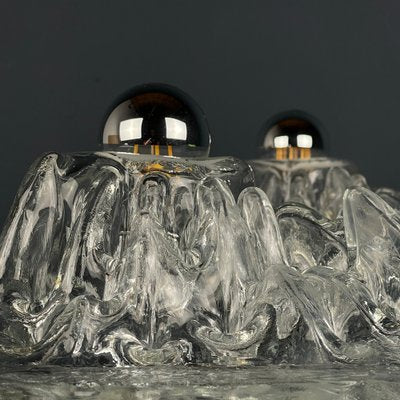 Murano Wall Lamps Polifemo by Angelo Brotto for Esperia, Italy, 1970s, Set of 2-WQC-1789939