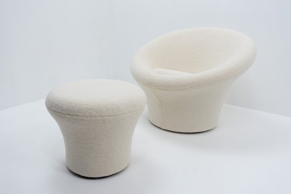 Mushroom Lounge Chair and Ottoman by Pierre Paulin for Artifort, 1990s, Set of 2-TJQ-1932257