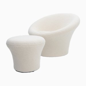 Mushroom Lounge Chair and Ottoman by Pierre Paulin for Artifort, 1990s, Set of 2-TJQ-1932257