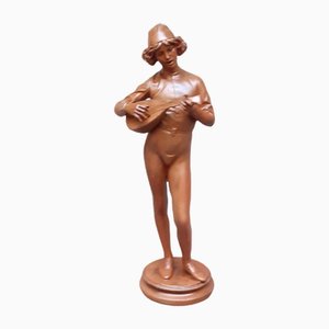 Musician Statue, 1800s, Terracotta-AKA-1794629