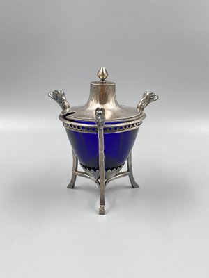 Mustard Pot in Sterling Silver, France, 1800s-CZ-1703585