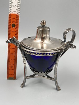 Mustard Pot in Sterling Silver, France, 1800s-CZ-1703585