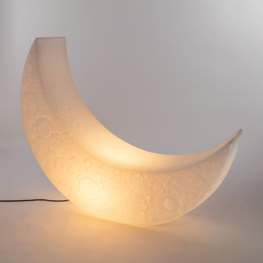 OUTDOOR AND INDOOR SEAT/LAMP My Moon Lamp by Seletti