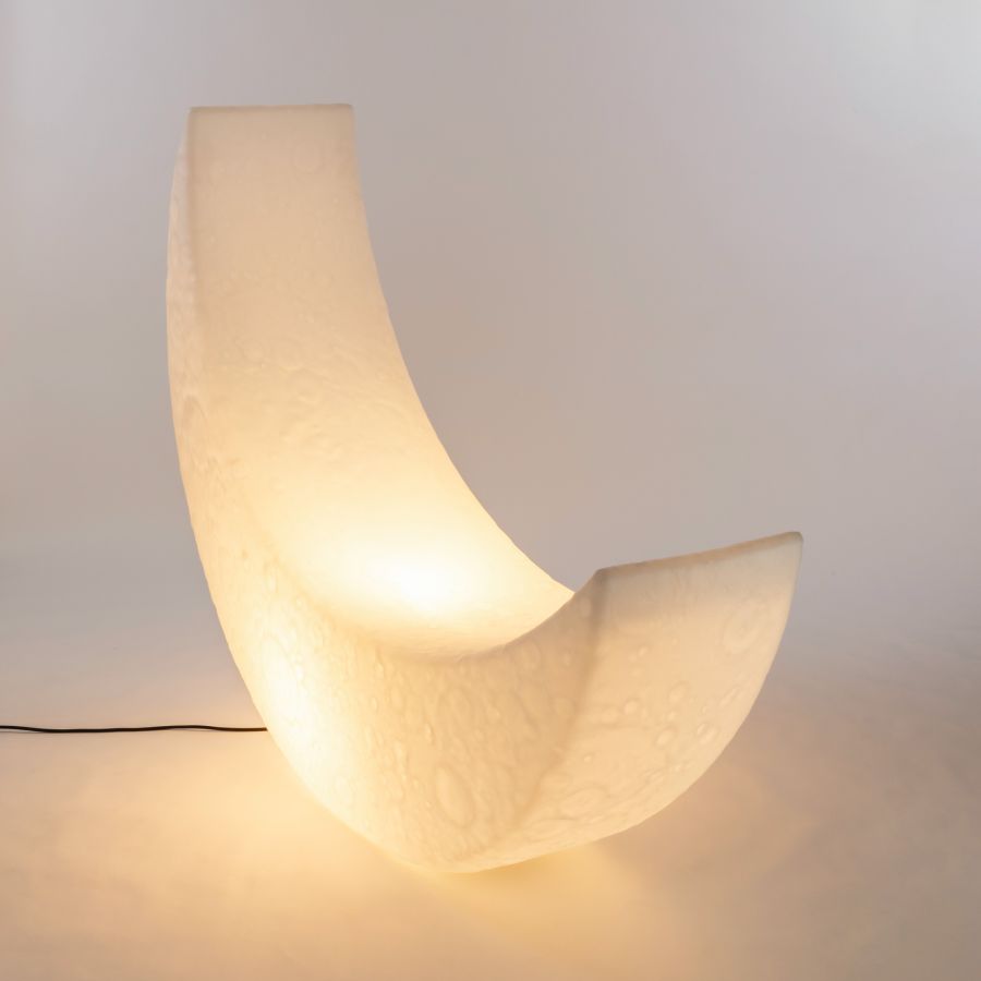 OUTDOOR AND INDOOR SEAT/LAMP My Moon Lamp by Seletti