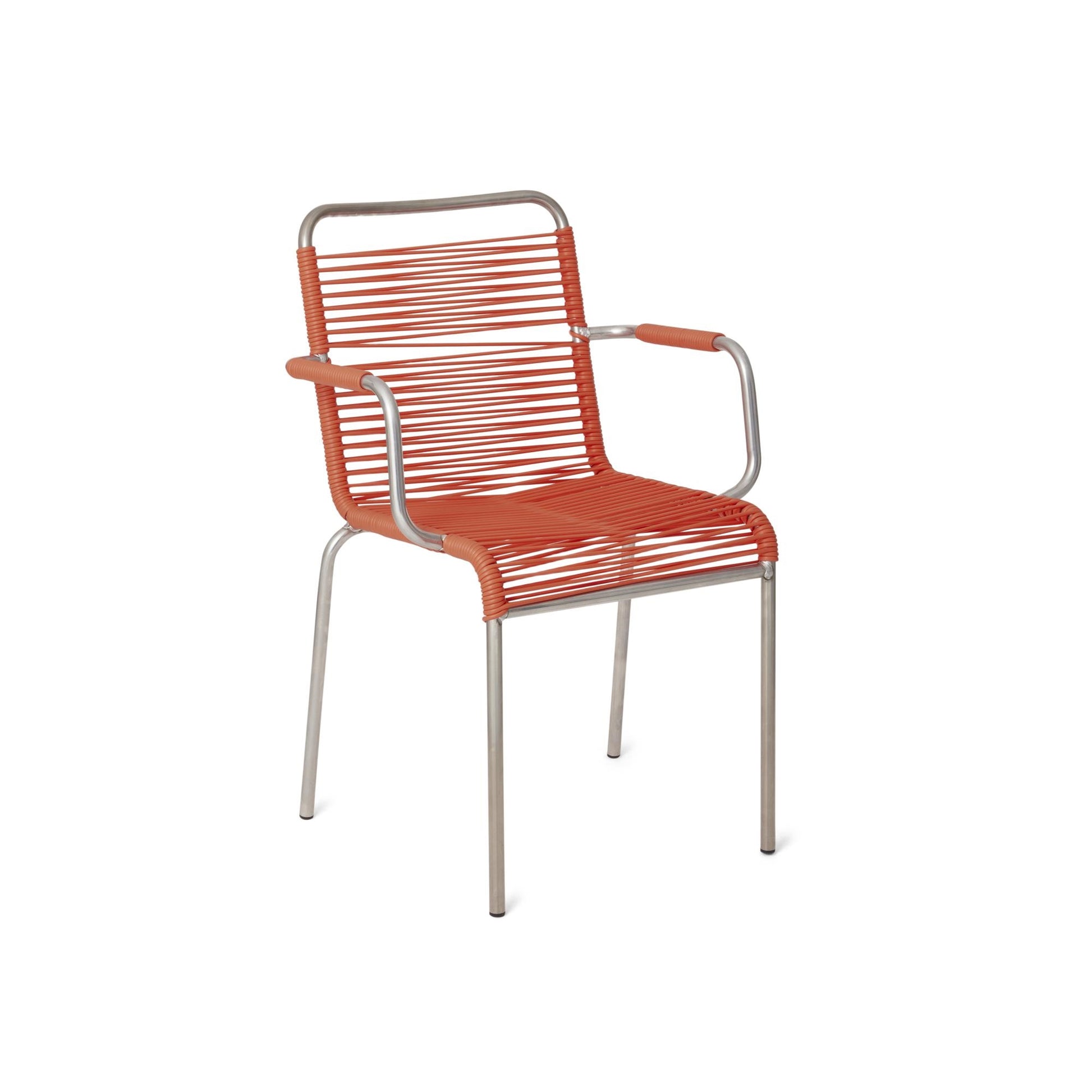 Mya Spaghetti Dining Chair with Armrests by Fiam #Orange