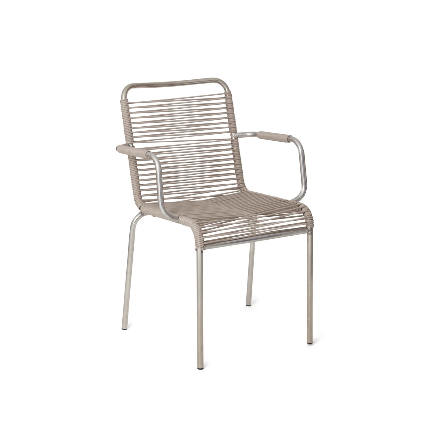 Mya Spaghetti Dining Chair with Armrests by Fiam #Taupe