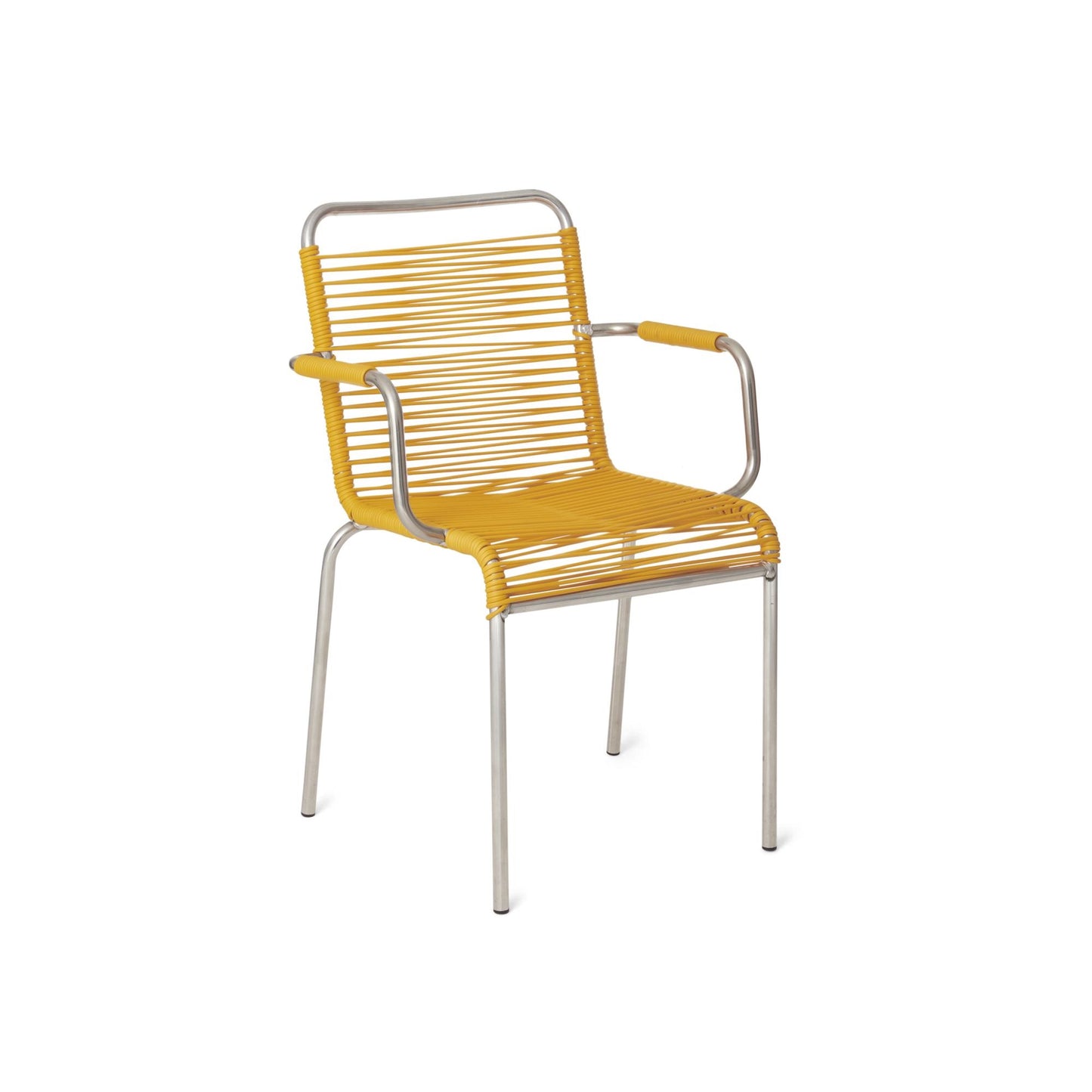 Mya Spaghetti Dining Chair with Armrests by Fiam #Yellow