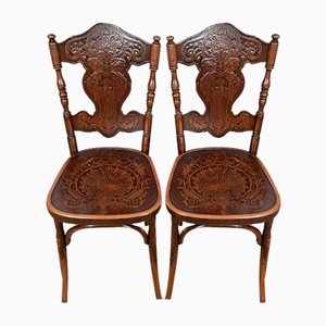 N ° 67 Dining Chairs by Jacob & Josef Kohn, 1900s, Set of 2-RVK-1763072