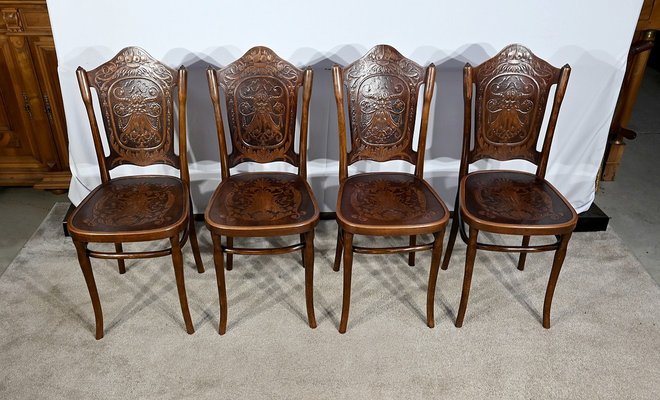 N ° 67 Dining Chairs by Jacob & Josef Kohn, 1900s, Set of 4-RVK-1763066