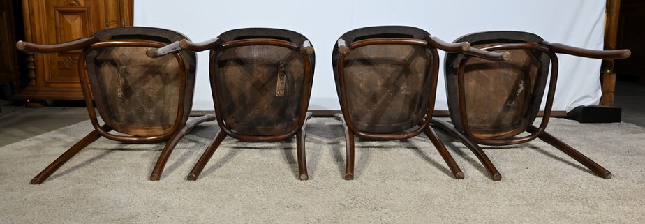 N ° 67 Dining Chairs by Jacob & Josef Kohn, 1900s, Set of 4-RVK-1763066