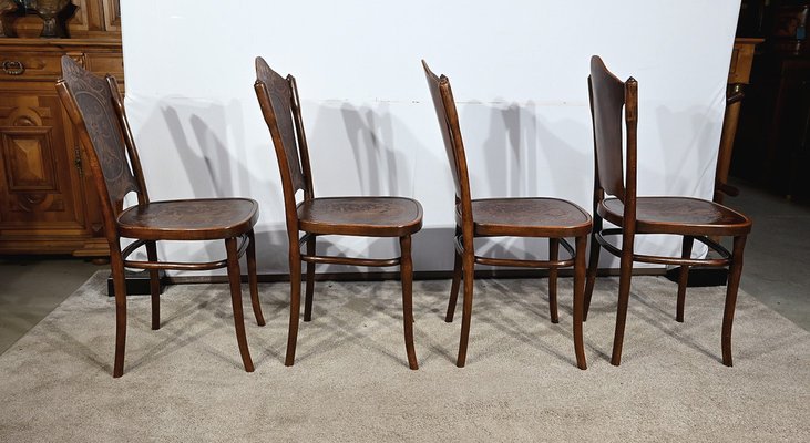 N ° 67 Dining Chairs by Jacob & Josef Kohn, 1900s, Set of 4-RVK-1763066