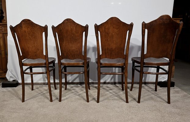 N ° 67 Dining Chairs by Jacob & Josef Kohn, 1900s, Set of 4-RVK-1763066