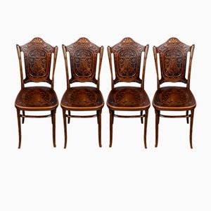 N ° 67 Dining Chairs by Jacob & Josef Kohn, 1900s, Set of 4-RVK-1763066