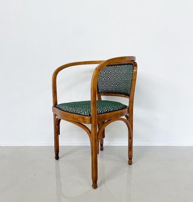 N° 715 Armchair in Fabric and Wood by Gustav Siegel for Kohn, Austria, 1900s-FGA-1723527