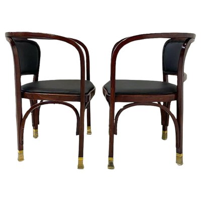 N° 715 Armchairs by Gustav Siegel for Kohn, Austria, 1900, Set of 2-FGA-1704252