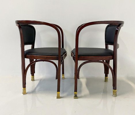 N° 715 Armchairs by Gustav Siegel for Kohn, Austria, 1900, Set of 2-FGA-1704252