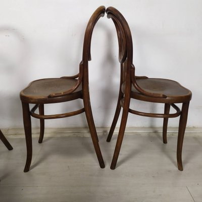 N28 Heart Chairs from Thonet, 1890s, Set of 5-EAD-1742709