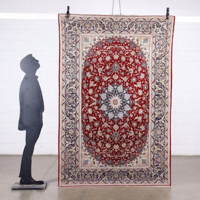 Nain Rug in Cotton Wool and Silk, 1960s-VMM-1098895