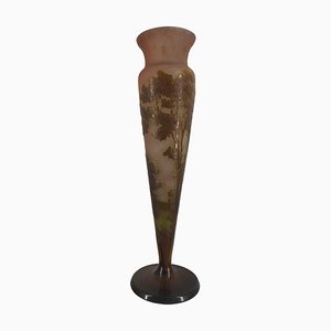 Nancy Glass Paste Vase with Forest Decor by Émile Galle-KHH-1300971