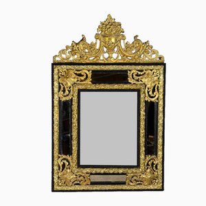 Napoleon III 19th Century Brass Pornel Mirror-RVK-1726273