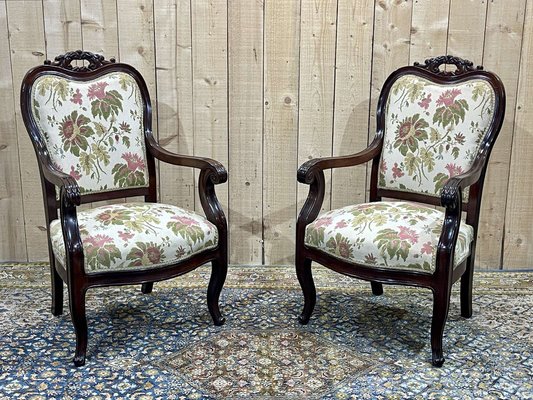 Napoleon III Armchairs, Set of 2-QYF-1768539