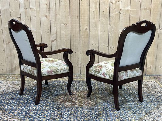 Napoleon III Armchairs, Set of 2-QYF-1768539