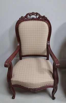 Napoleon III Armchairs, Set of 3-RVK-1111665