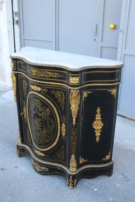 Napoleon III Black and Gilt Boulle Cabinet, 1860s-EH-1811385