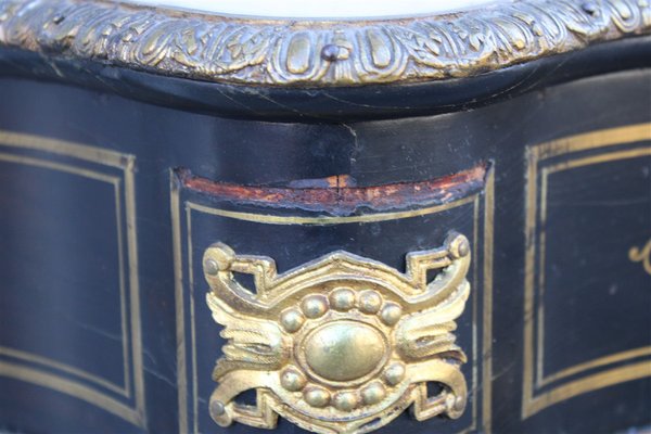 Napoleon III Black and Gilt Boulle Cabinet, 1860s-EH-1811385