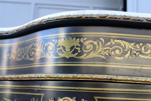 Napoleon III Black and Gilt Boulle Cabinet, 1860s-EH-1811385