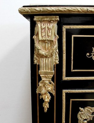 Napoleon III Blackened Wood Secretaire, 19th Century-RVK-990989