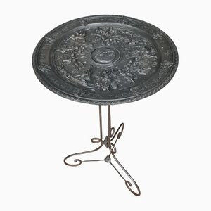 Napoleon III Cast Iron Side Table, 1850s-MWB-1408586