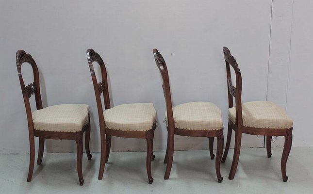 Napoleon III Chairs in Mahogany, Set of 4-RVK-1111662