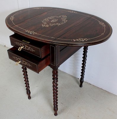 Napoleon III Flap Table, Mid-19th Century-RVK-935123