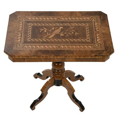 Napoleon III Games Table in Marquetry-NQ-1754780