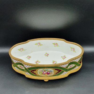 Napoleon III Gilded Porcelain Centerpiece-OZS-1343794