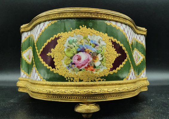 Napoleon III Gilded Porcelain Centerpiece-OZS-1343794